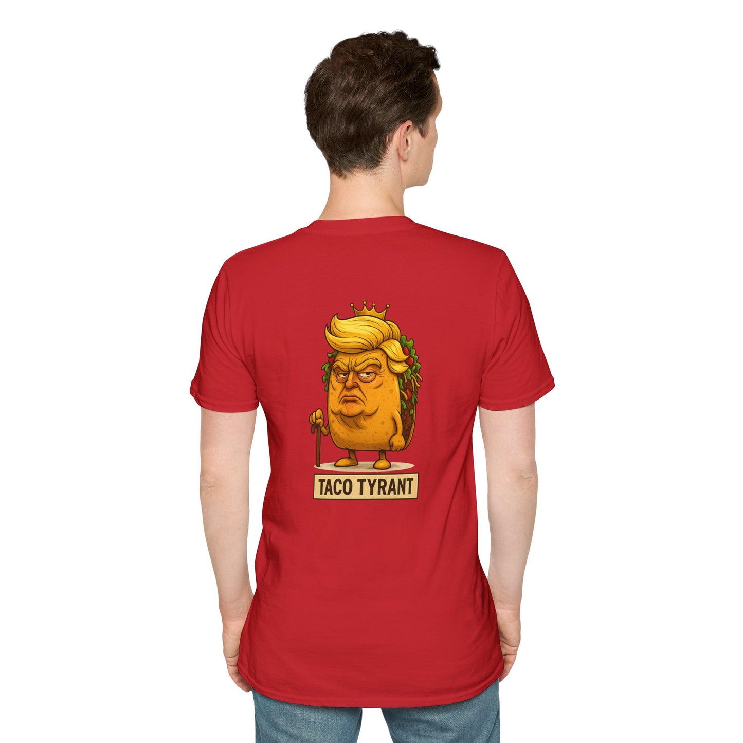 Humorous Taco Tyrant T-Shirt, Funny Tee, Unisex Graphic Shirt, Gift for Foodies, Election Humor, Political Satire Merchandise
