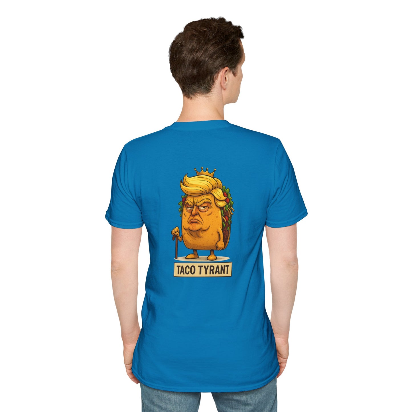 Humorous Taco Tyrant T-Shirt, Funny Tee, Unisex Graphic Shirt, Gift for Foodies, Election Humor, Political Satire Merchandise