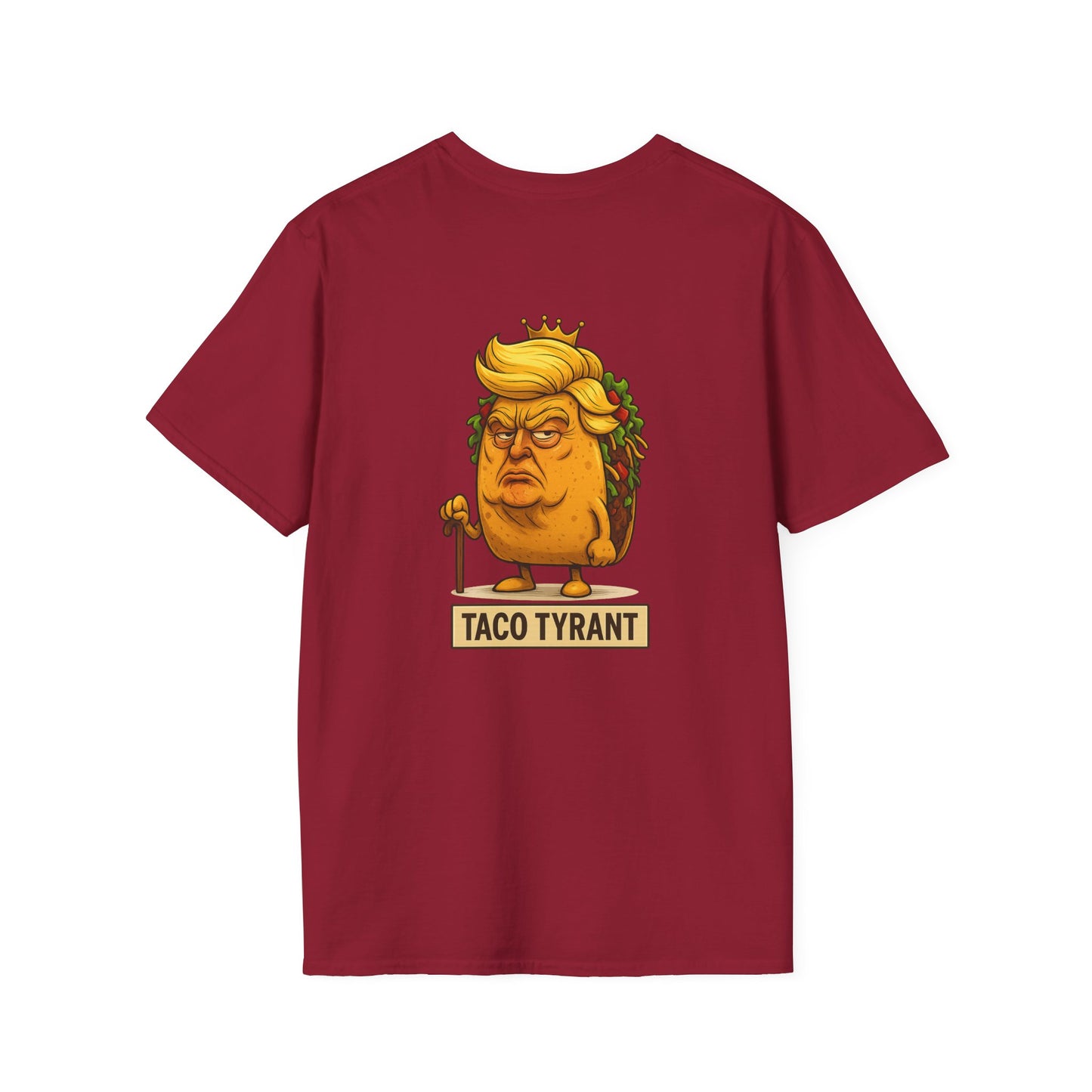 Humorous Taco Tyrant T-Shirt, Funny Tee, Unisex Graphic Shirt, Gift for Foodies, Election Humor, Political Satire Merchandise