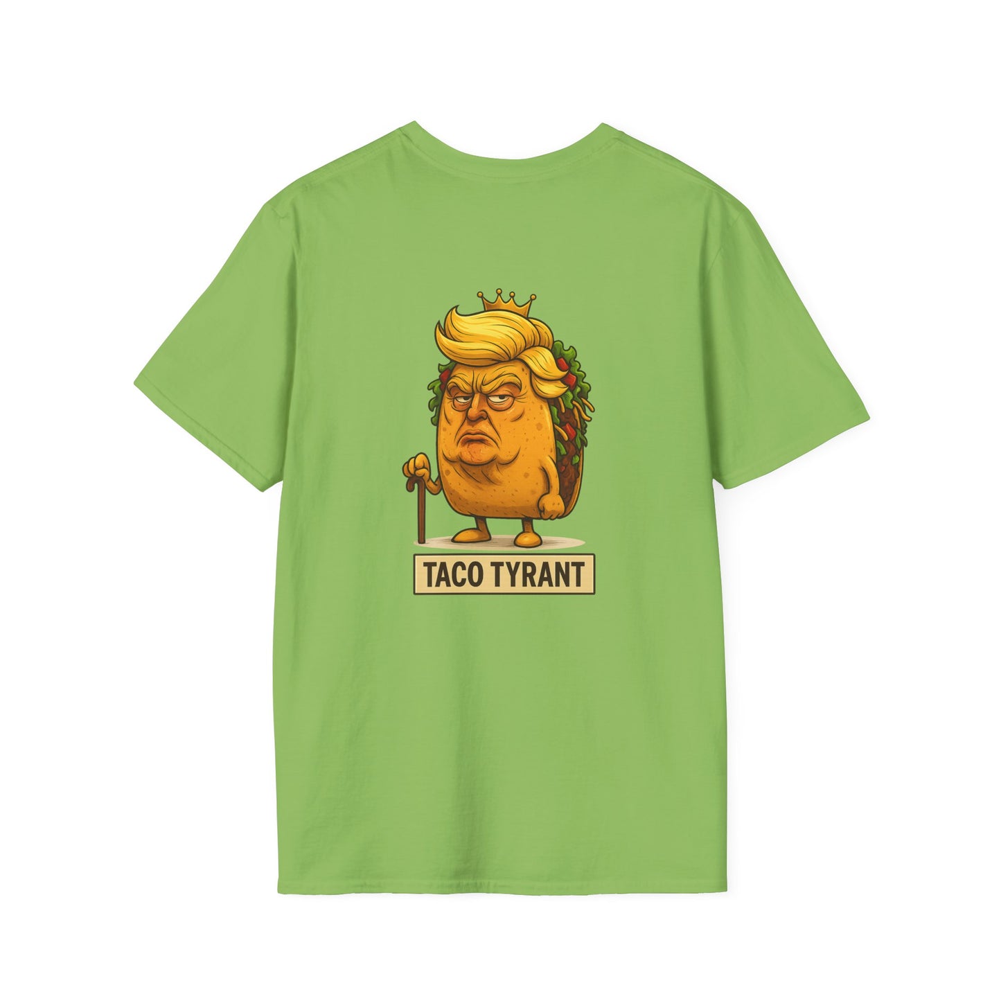 Humorous Taco Tyrant T-Shirt, Funny Tee, Unisex Graphic Shirt, Gift for Foodies, Election Humor, Political Satire Merchandise