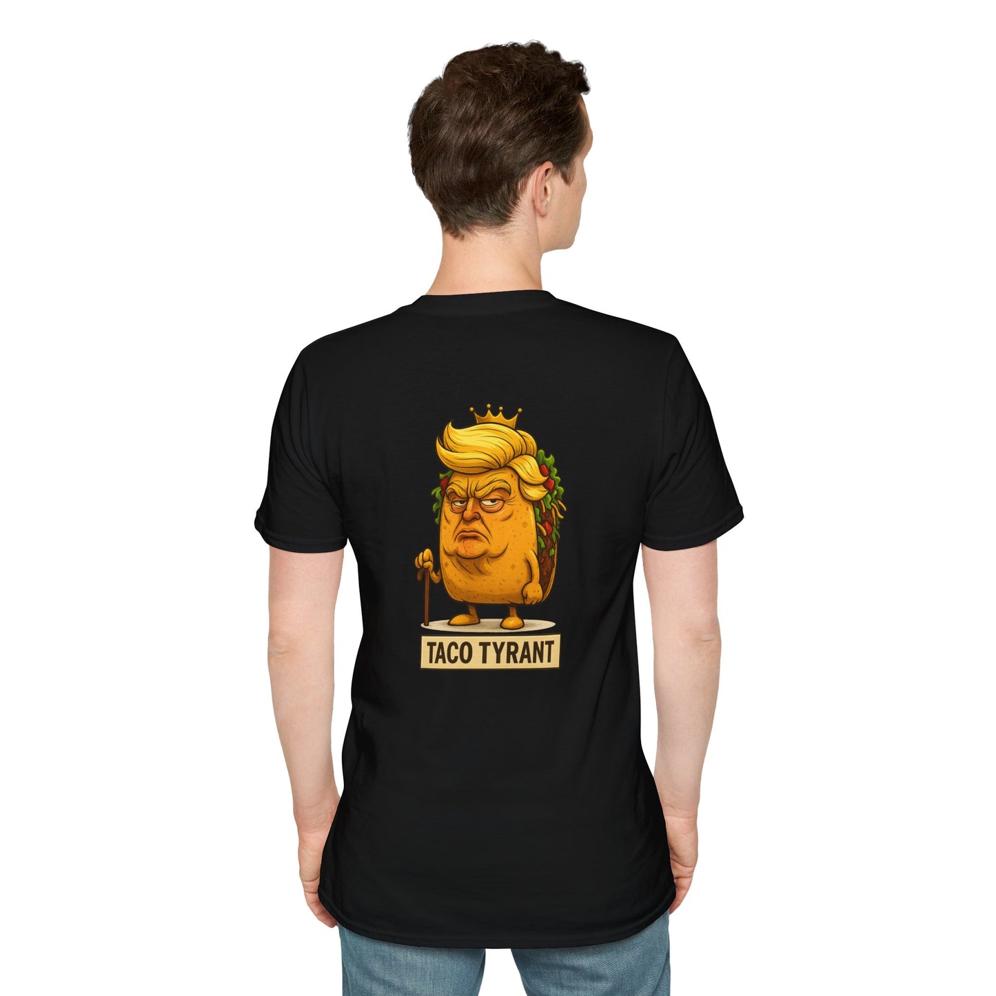 Humorous Taco Tyrant T-Shirt, Funny Tee, Unisex Graphic Shirt, Gift for Foodies, Election Humor, Political Satire Merchandise