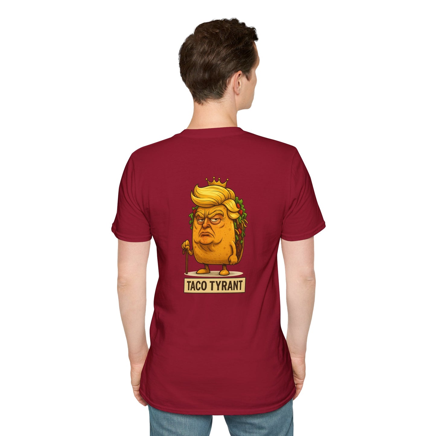 Humorous Taco Tyrant T-Shirt, Funny Tee, Unisex Graphic Shirt, Gift for Foodies, Election Humor, Political Satire Merchandise