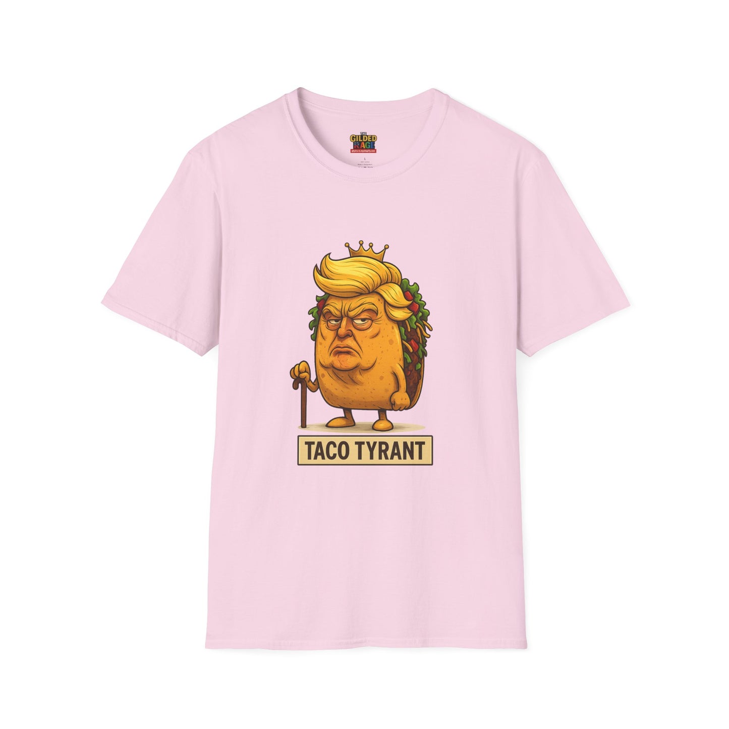 Humorous Taco Tyrant T-Shirt, Funny Tee, Unisex Graphic Shirt, Gift for Foodies, Election Humor, Political Satire Merchandise