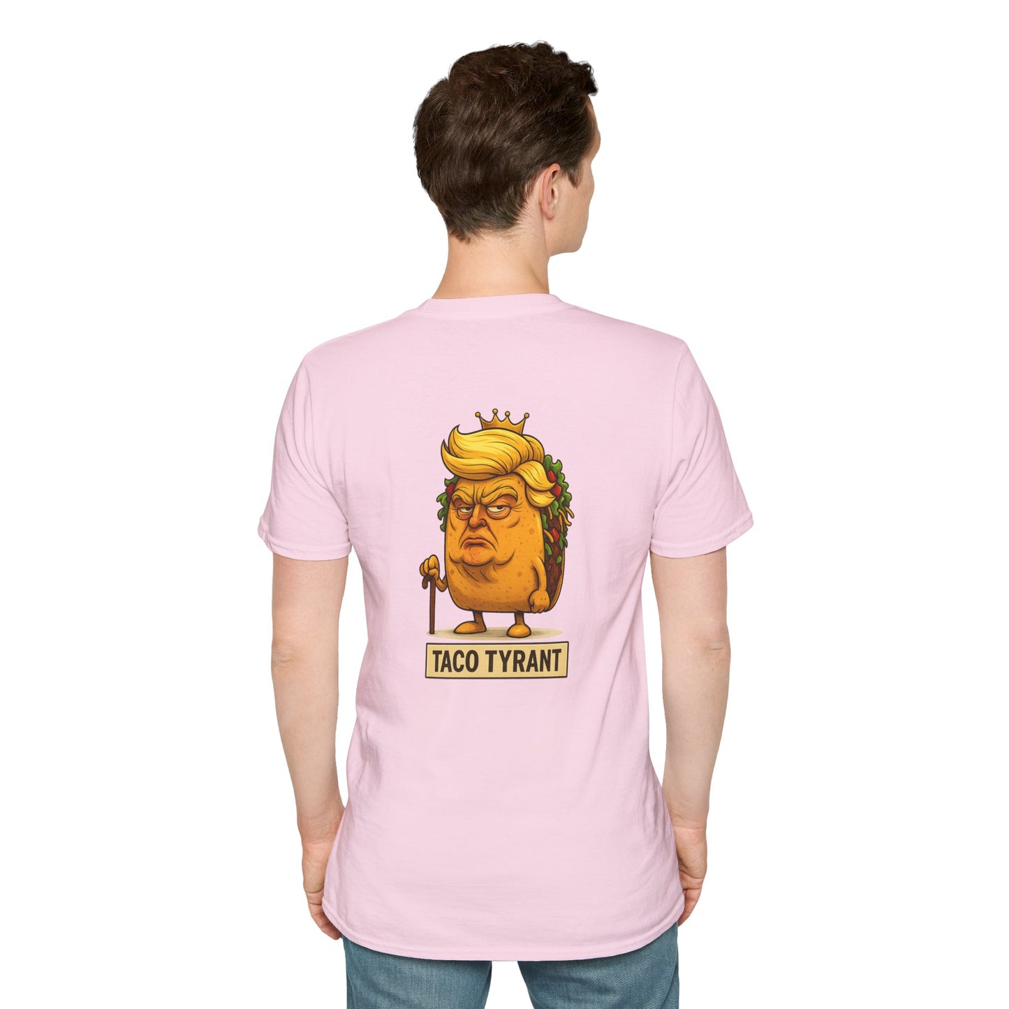 Humorous Taco Tyrant T-Shirt, Funny Tee, Unisex Graphic Shirt, Gift for Foodies, Election Humor, Political Satire Merchandise