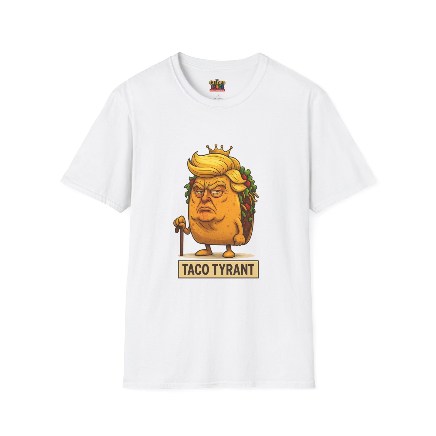 Humorous Taco Tyrant T-Shirt, Funny Tee, Unisex Graphic Shirt, Gift for Foodies, Election Humor, Political Satire Merchandise