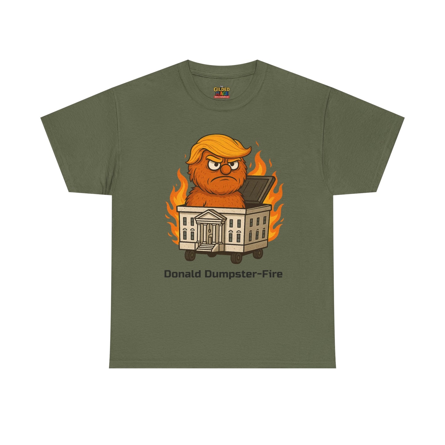 Humorous Political T-Shirt - Donald Dumpster Fire Tee, Funny Graphic Tee, Unisex Cotton Shirt, Gift for Political Satire Lovers, [...]