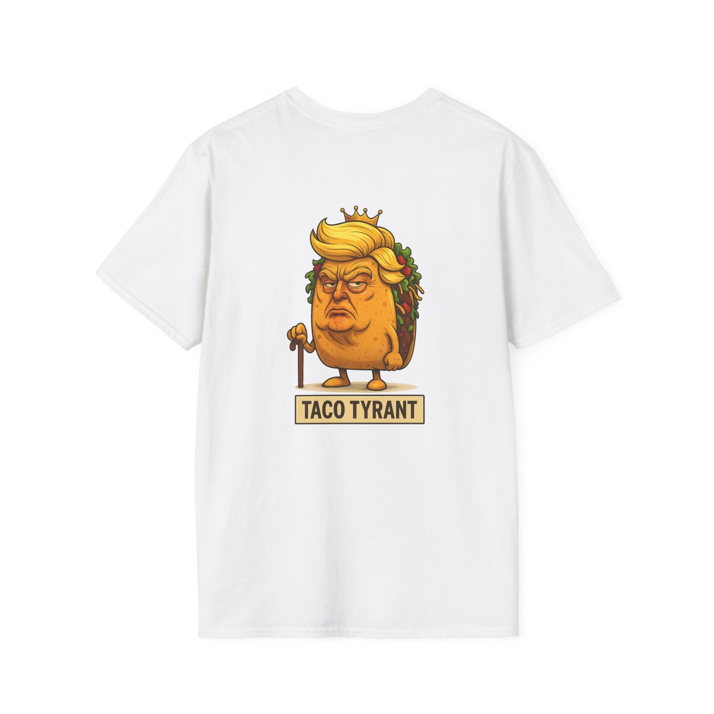 Humorous Taco Tyrant T-Shirt, Funny Tee, Unisex Graphic Shirt, Gift for Foodies, Election Humor, Political Satire Merchandise