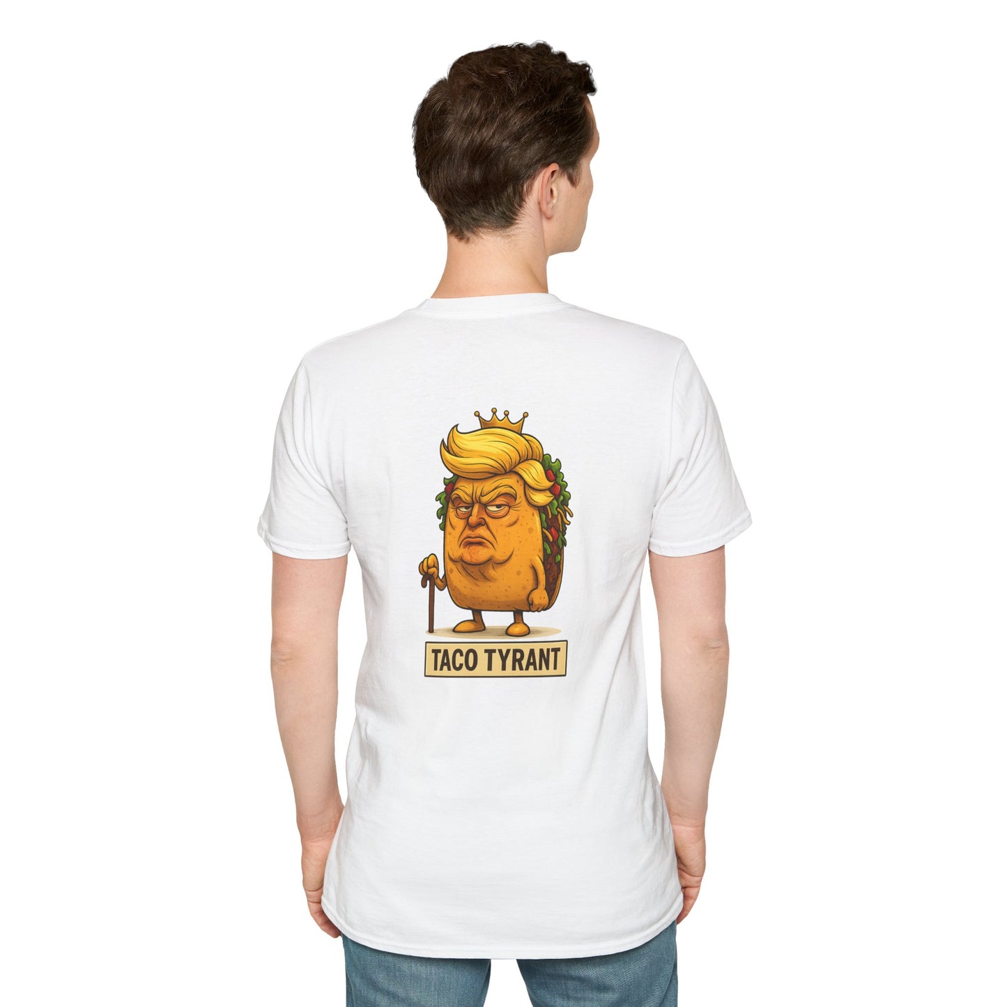 Humorous Taco Tyrant T-Shirt, Funny Tee, Unisex Graphic Shirt, Gift for Foodies, Election Humor, Political Satire Merchandise