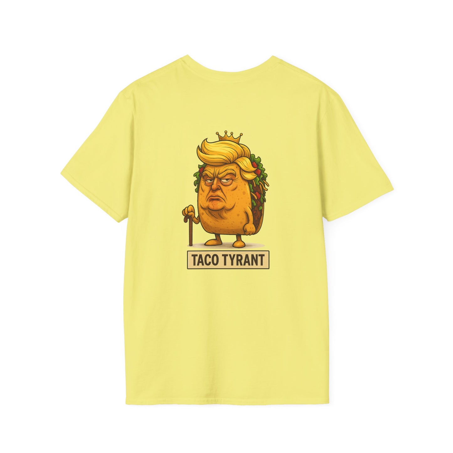 Humorous Taco Tyrant T-Shirt, Funny Tee, Unisex Graphic Shirt, Gift for Foodies, Election Humor, Political Satire Merchandise